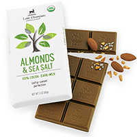 Organic Milk Sea Salt & Almonds Bar