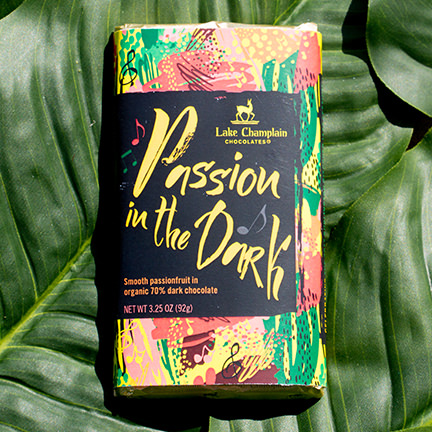 2017 Passion in the Dark chocolate bar
